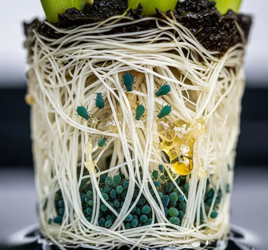 Yellow sticky trap for hydroponic pest management | Captured fungus gnats