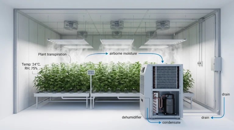 Dehumidifier Sizing Math for Sealed Grow Rooms and Grow Tents
